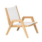 Garten Loungestuhl aus Teak in weiß - KATE CRAZY LOUNGE CHAIR von Traditional Teak