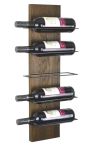 Aus geräuchterter Eiche gefertigtes Weinregal SCALA VINO für die Wand  Weinregal aus Holz für die Wand - SCALA VINO von uccelino
