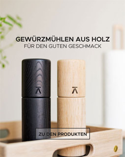 Design-Gewürzmühlen und Salz- und Pfefferstreuer