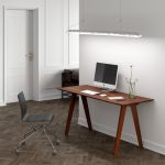 Klare Linien, natürliche Materialien und eine hochwertige Verarbeitung kennzeichnen den Massivholz Schreibtisch CITIUS OFFICE von vitamin design - hier die Ausführung aus amerikanischem Nussbaum CITIUS OFFICE von vitamin design - Schreibtisch aus Massivholz in Walnuss