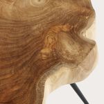 runder Beistelltisch aus Teak und Metall - NEBRASKA COFFEE TABLE von MUUBS