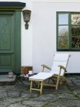 Skagerak STEAMER DECK CHAIR - Garten Liegestuhl aus Teakholz mit Auflage