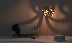 Hängeleuchte aus Holz in Walnuss von Tom Raffield - SKIPPER Large