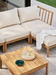 Outdoor Loungetisch aus Holz Tradition Lounge Table Low 27 von Skagerak by Fritz Hansen