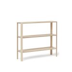 LEAF SHELF von Form and Refine - 1x3 offenes Regal aus Holz aus Eiche, weiß