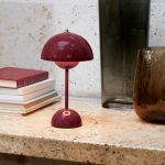 &Tradition Flowerpot VP9 - Akku Tischleuchte in Dark Plum