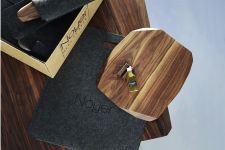 Frühstücksbrettchen aus Holz - Schneidebrettchen aus Nussbaumholz im Set von Noyer  Frühstücksbrettchen aus Holz - Schneidebrettchen aus Nussbaumholz im Set von Noyer