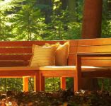 Bank MAXIMA - Eckelement aus Teak 