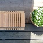 Jan Kurtz - SAMOA Teakholz Klapptisch für Balkon, Garten und Terrasse mit 100 x 70 cm