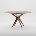 Runder Esstisch LAKRI ROUND aus Massivholz von Artisan moderner Design Esstisch aus Massivholz - LAKRI ROUND TABLE von Artisan