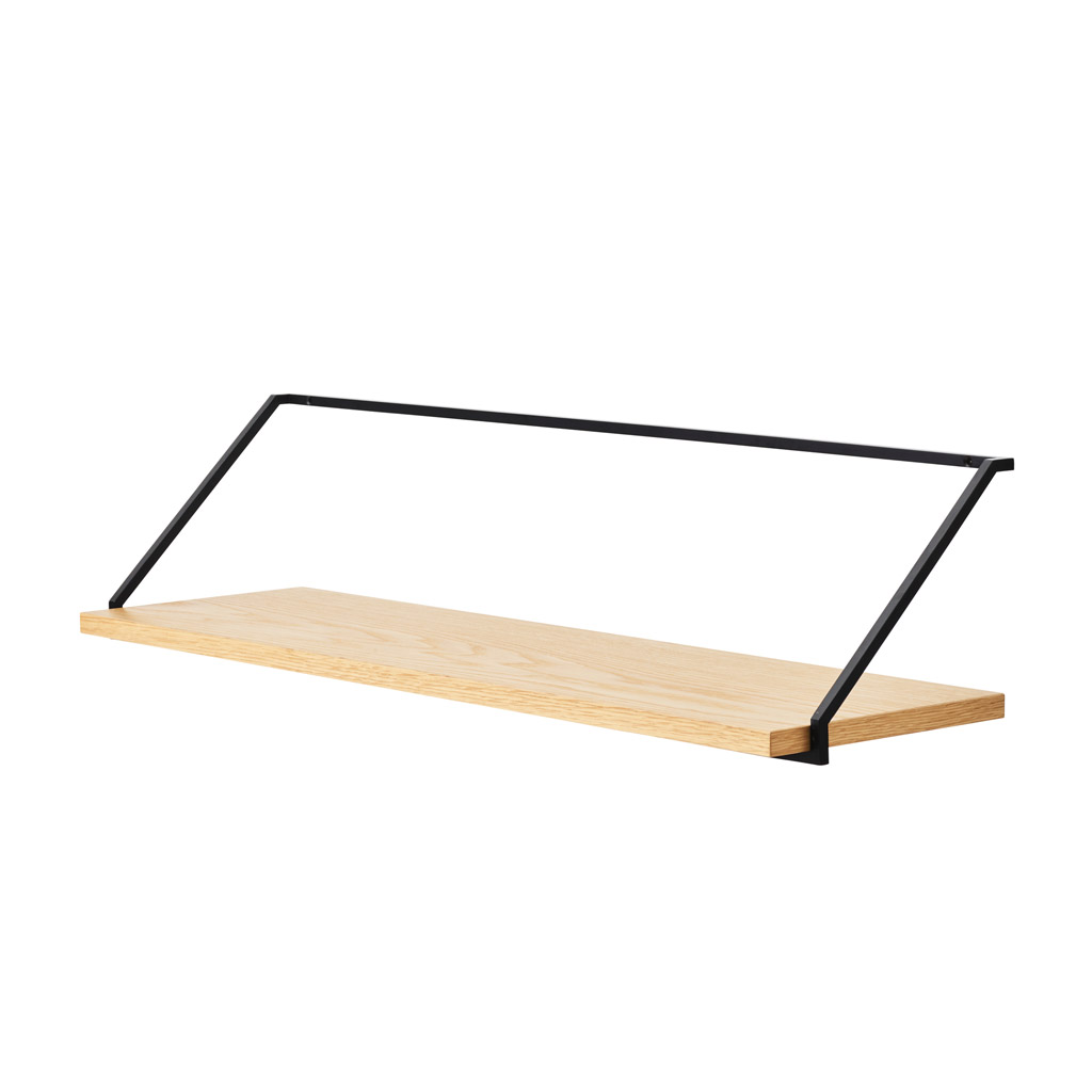 Audo Copenhagen - Rail Shelf - schlankes Wandregal aus Holz und Metall