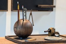 Runde Design Vase LEBOWSKI aus Holz von The Oak Men Runde Design Vase aus Holz - LEBOWSKI von The Oak Men