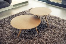 Designer Beistelltisch rund aus Holz - TURN HIGH von maigrau