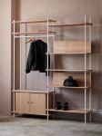 MOEBE - SHELVING SYSTEM HALLWAY Regalsystem als Garderobe aus Holz und Metall