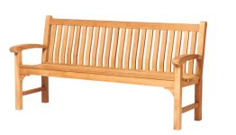 Moderne Gartenbank VICTORIA in Teak mit einer Länge von 185cm Gartenbank in Teak 185cm von Traditional Teak - VICTORIA
