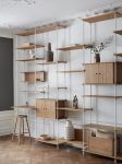 MOEBE - SHELVING SYSTEM WORKSPACE - Regalwand mit Schreibtisch