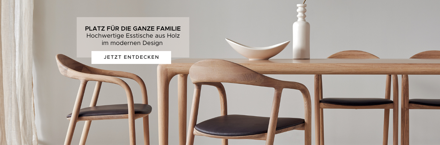 Platz für die ganze Familie: Hochwertige Esstische aus Holz im modernen design