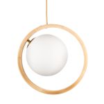 Pendelleuchte LOER PENDANT aus Holz und Glas von Tom Raffield Loer Pendant von Tom Raffield - Pendelleuchte aus Holz und Glas