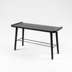 Sitzbank Zweisitzer aus Holz in Eiche schwarz - SCALA BENCH SMALL von by Wirth