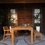 Designer Bank ohne Lehne für die Terrasse von Traditional Teak - MAXIMA