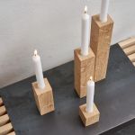 Raumgestalt - KERZENQUARTETT Kerzenstaender Set aus Eiche