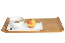 Edles Tablett aus Holz, ideal zum Servieren und Transortieren von Speisen und Geschirr, von Raumgestalt Tablett zum Servieren von Raumgestalt