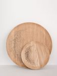 runde Holzteller aus Eiche mit Gravur - SERVING TRAYS von Rio Lindo