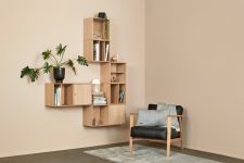 Modulares Wandregal mit Würfeln aus Holz - S10 SIGNATURE von Andersen Furniture