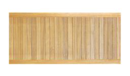 Draufsicht vom Garten-Esstisch NOOR in 240cm Länge aus hochwertigem Teakholz Draufsicht vom Garten Esstisch NOOR in 240 cm aus Teak