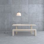 Massivholz Esstisch in Asteiche weiß geölt DUCK von vitamin design