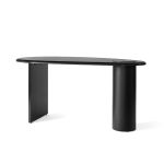 Moderner Design Schreibtisch THE ECLIPSE DESK aus dunkel geöltem Eichenholz und Stahl von Audo Copenhagen Schreibtisch aus Holz und Stahl in Eiche dunkel geölt The Eclipse Desk von Menu