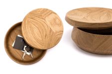 runde Holzdose aus Eiche mit Deckel - VIP von shibui