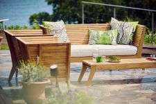 Holz Gartenbank Teak WILLIAM von Jan Kurtz Gartenmoebel