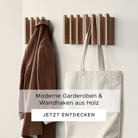 Moderne Garderoben und Wandhaken aus Holz