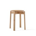 Audo Copenhagen PASSAGE STOOL - stapelbarer Holz Hocker aus Eiche 