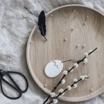 Rundes Dekotablett LUNA von applicata aus natürlichem Eichenholz Dekotablett rund von applicata - LUNA