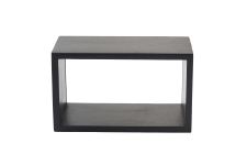 Einzelne Box des modularen Regalsystems BOX SYSTEM von Mater in der Variante schwarz und Größe XS modulares Regalsystem aus Holz in schwarz extraklein - BOX SYSTEM von Mater