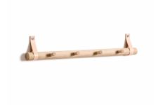 Hakenleiste aus Holz RACK 4 DOT von by Wirth in Eiche natur Hakenleiste aus Holz Eiche natur - RACK 4 DOT von by Wirth