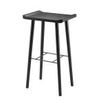 Barhocker aus Eichenholz schwarz Scala Bar Stool in 74cm von Ekta Living