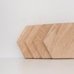 Klare Linien, natürliche Materialien und eine hochwertige Verarbeitung kennzeichnen die Untersetzer HEXAGON COASTERS von Rio Lindo  4er-Set Holz Untersetzer für Gläser - HEXAGON COASTERS von Rio Lindo