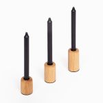 Kerzenhalter 3er-Set aus Eichenholz - CANELÉ CANDLESTICKS von Rio Lindo