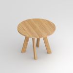 runder Massivholztisch in Eiche geölt ZIRKEL von vitamin design