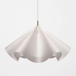 Hängeleuchte aus Papier und Messing - SINUATE PENDANT L von MOEBE 