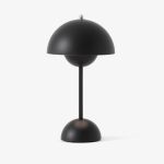 Dimmbare Tischleuchte in Matt Schwarz - Flowerpot VP9 von &Tradition