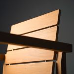 Detailaufnahme - Designer Gartenstuhl MAXIMA aus Teak 