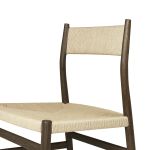 Detail Stuhl aus Holz in Eiche geräuchert mit Geflecht - ARV CHAIR von Brdr. Krüger