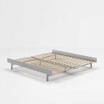 180 cm Ausziehbett aus Edelstahl mit Lattenrost - BED von MOEBE