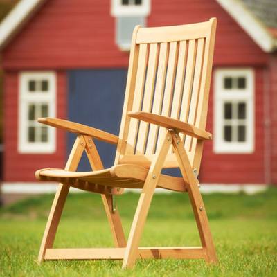 Hochwertige Hochlehner Gartenstühle aus Holz HolzDesignPur