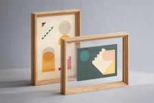 Individuell gestalbare Bilderrahmen STANDING FRAME aus Holz zum Hinstellen - ob hoch oder quer, entscheiden Sie selbst Bilderrahmen zum Hinstellen - STANDING FRAME A4 von MOEBE