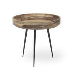Kleiner Beistelltisch BOWL TABLE von Mater aus Mangoholz in natur Designer Beistelltisch klein in natur - BOWL TABLE von Mater